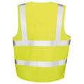 Yellow - Back - Result Core Unisex Adult Safety Hi-Vis Vest