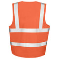Orange - Back - Result Core Unisex Adult Safety Hi-Vis Vest