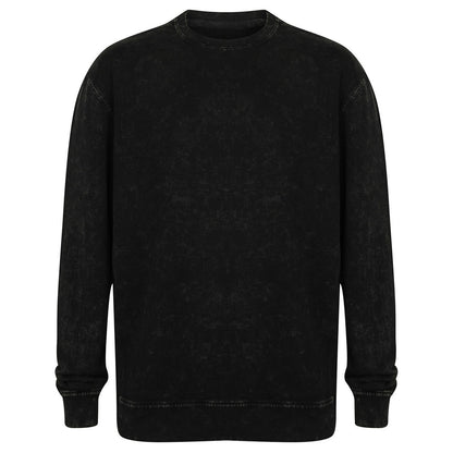 Washed Black - Front - SF Unisex Adult Tour Washed Sweatshirt