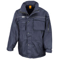 Navy - Front - WORK-GUARD by Result Unisex Adult Heavy Duty Jacket