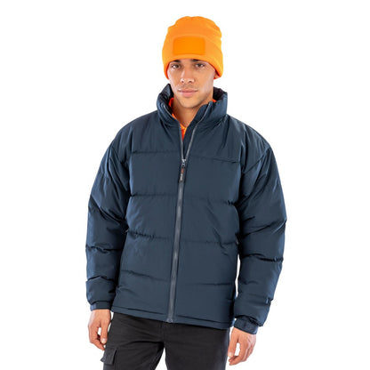 Navy - Back - Result Urban Mens Jacket