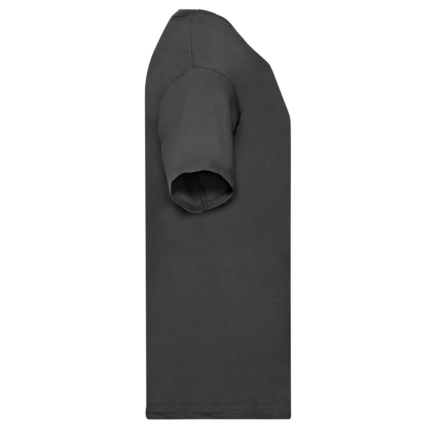 Black - Side - Fruit Of The Loom Mens Original Cotton Layered T-Shirt
