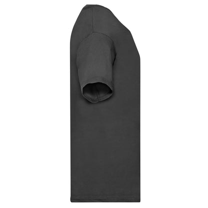 Black - Side - Fruit Of The Loom Mens Original Cotton Layered T-Shirt