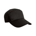 Black - Front - Result Headwear Advertising 7 Panel Baseball Cap