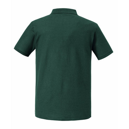 Bottle Green - Back - Russell Mens Authentic Eco Polo Shirt