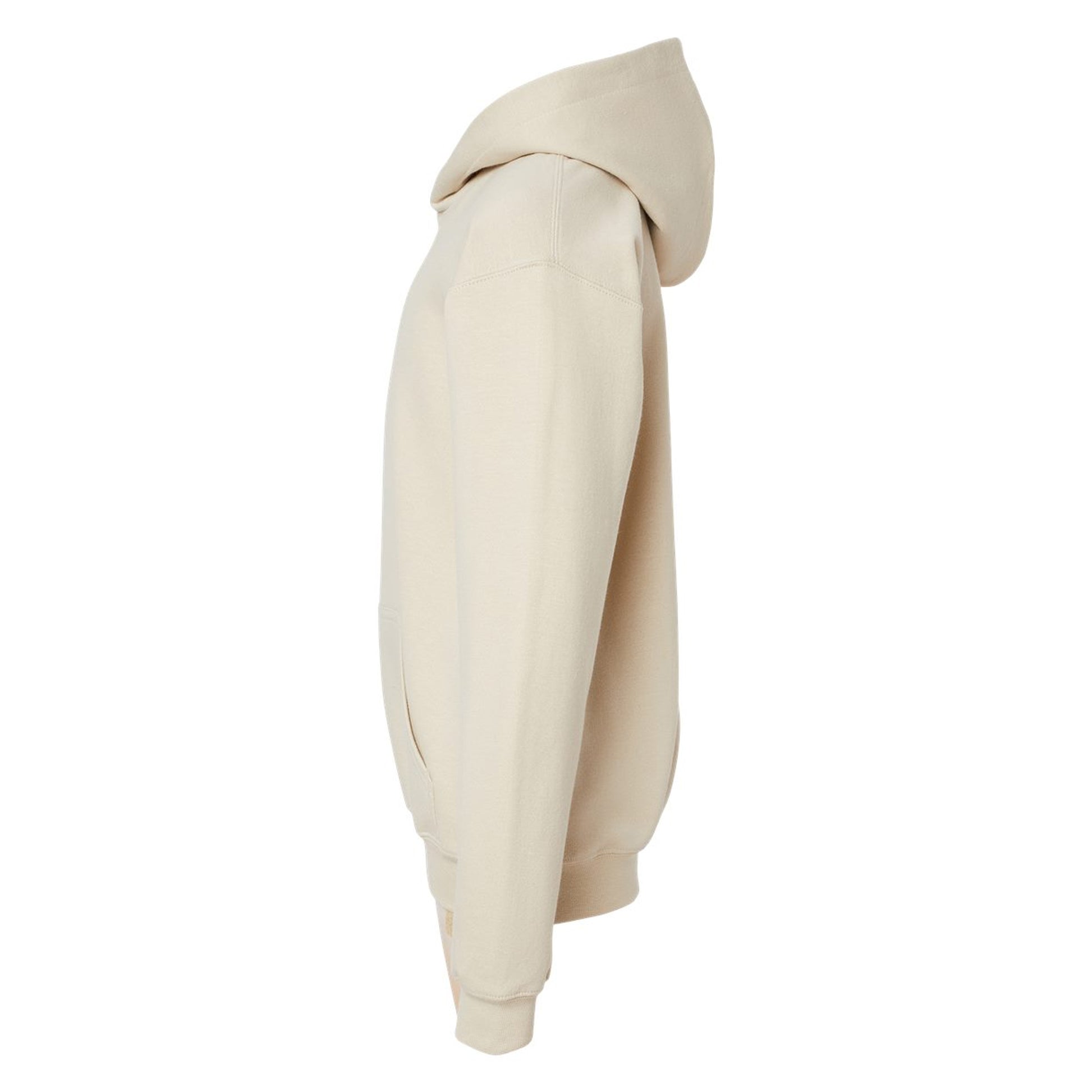 Sand - Side - Gildan Childrens-Kids Fleece Midweight Hoodie