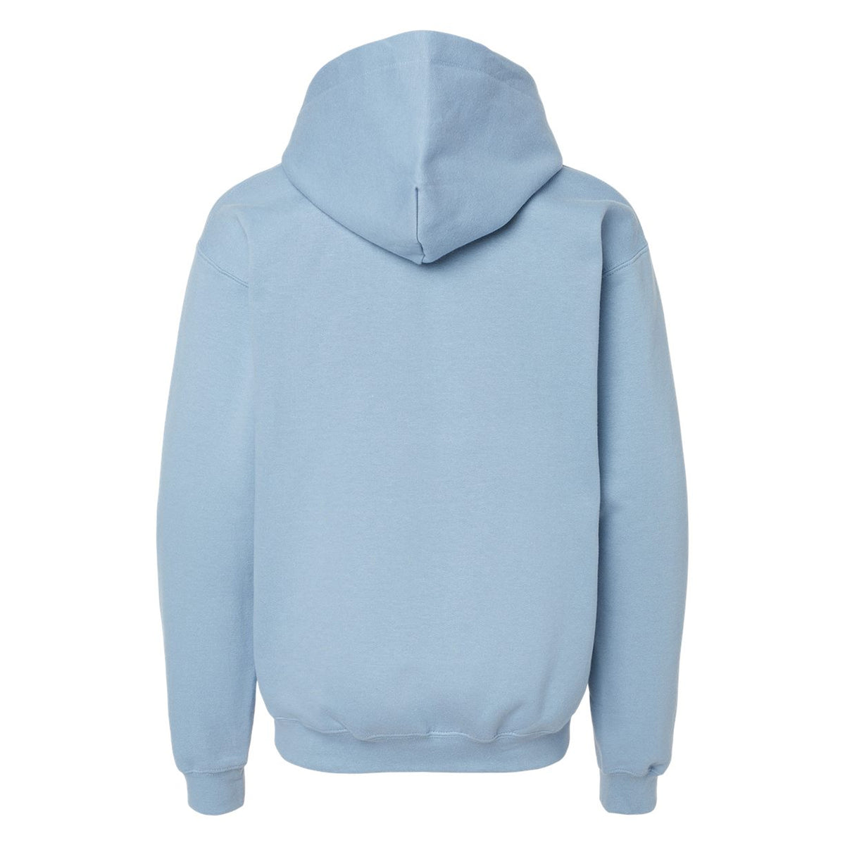 Stone Blue - Back - Gildan Childrens-Kids Fleece Midweight Hoodie