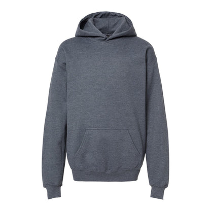 Dark Heather - Front - Gildan Childrens-Kids Fleece Midweight Hoodie