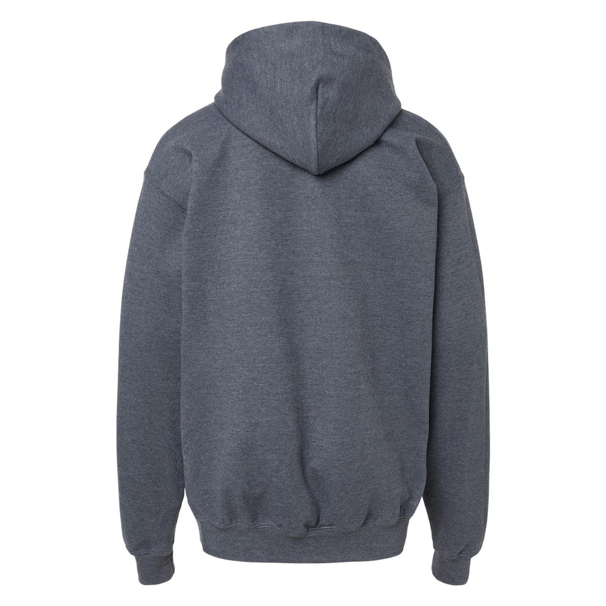 Dark Heather - Back - Gildan Childrens-Kids Fleece Midweight Hoodie