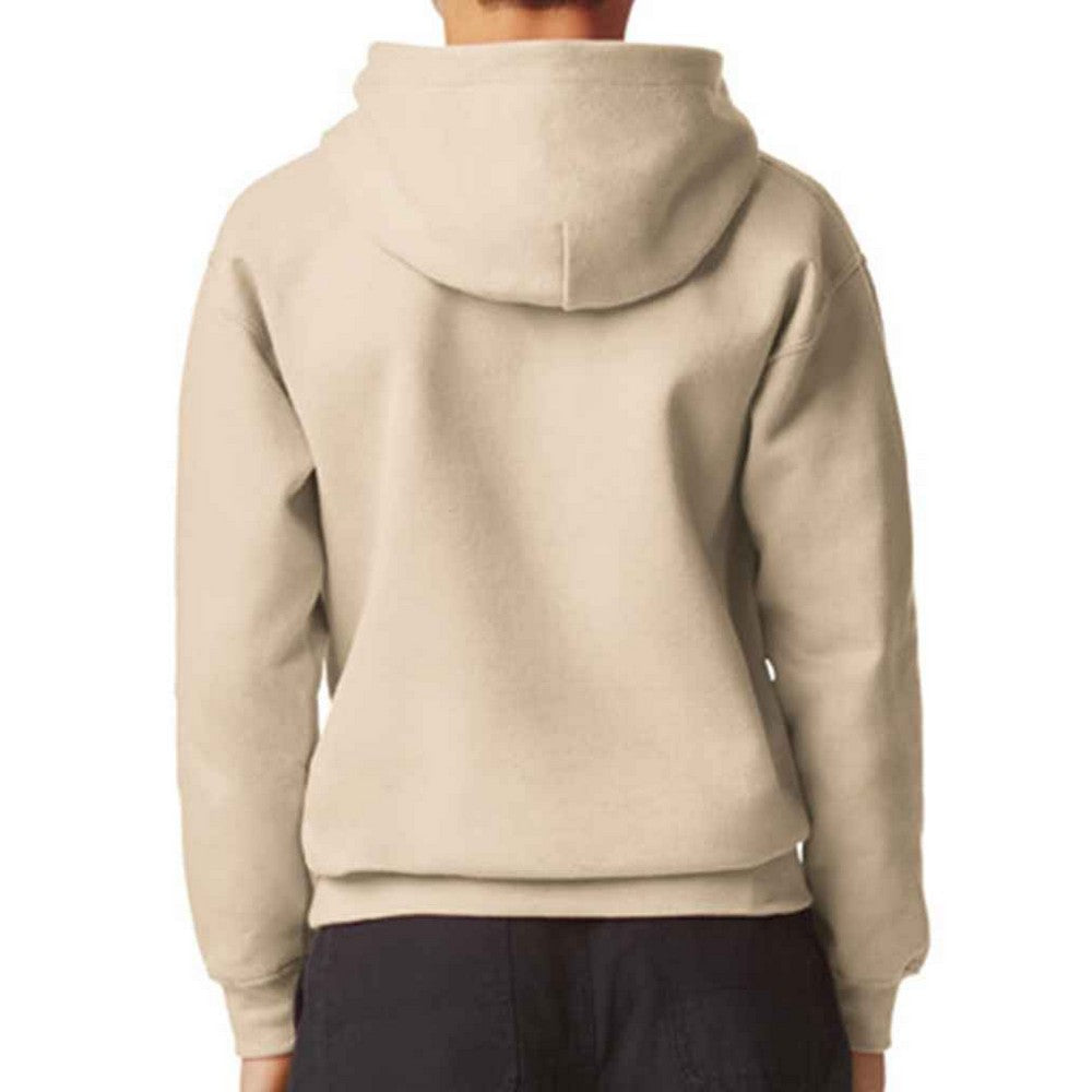 Sand - Back - Gildan Childrens-Kids Fleece Midweight Hoodie