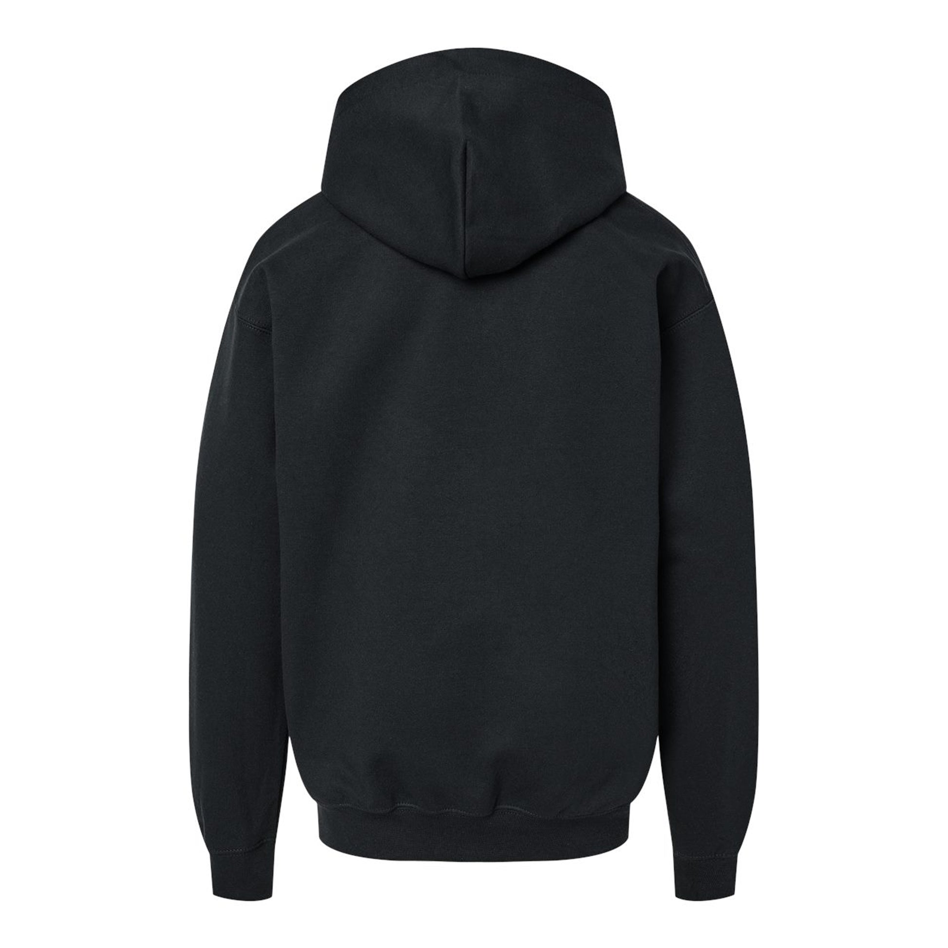 Black - Back - Gildan Childrens-Kids Fleece Midweight Hoodie