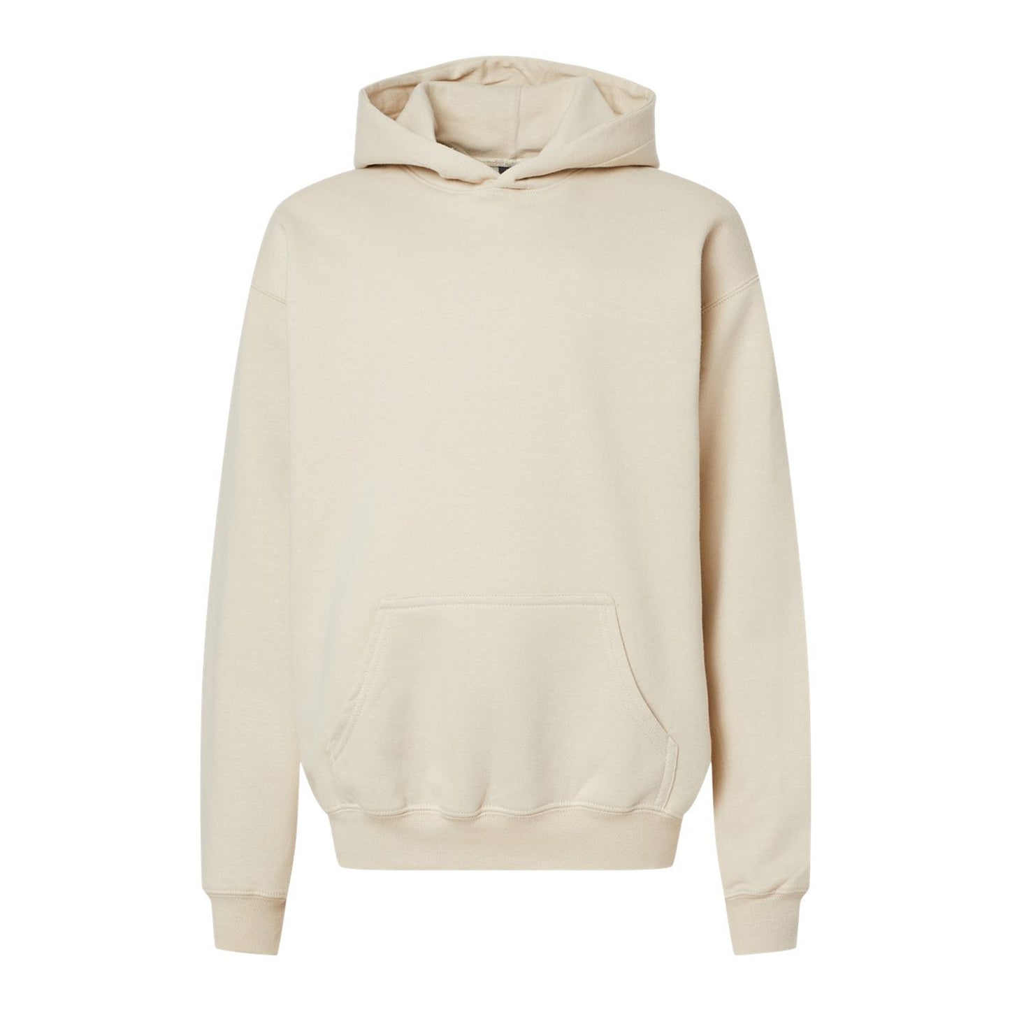 Sand - Front - Gildan Childrens-Kids Fleece Midweight Hoodie