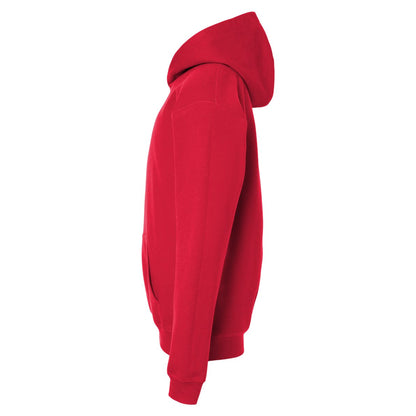 Red - Side - Gildan Childrens-Kids Soft Midweight Hoodie