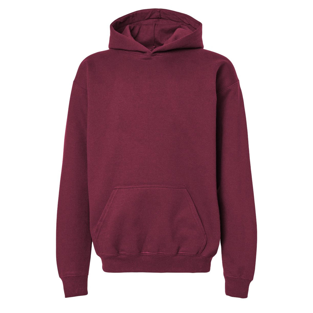 Maroon - Front - Gildan Childrens-Kids Soft Midweight Hoodie