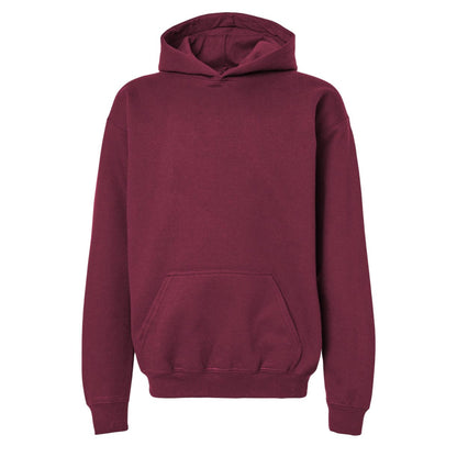 Maroon - Front - Gildan Childrens-Kids Soft Midweight Hoodie