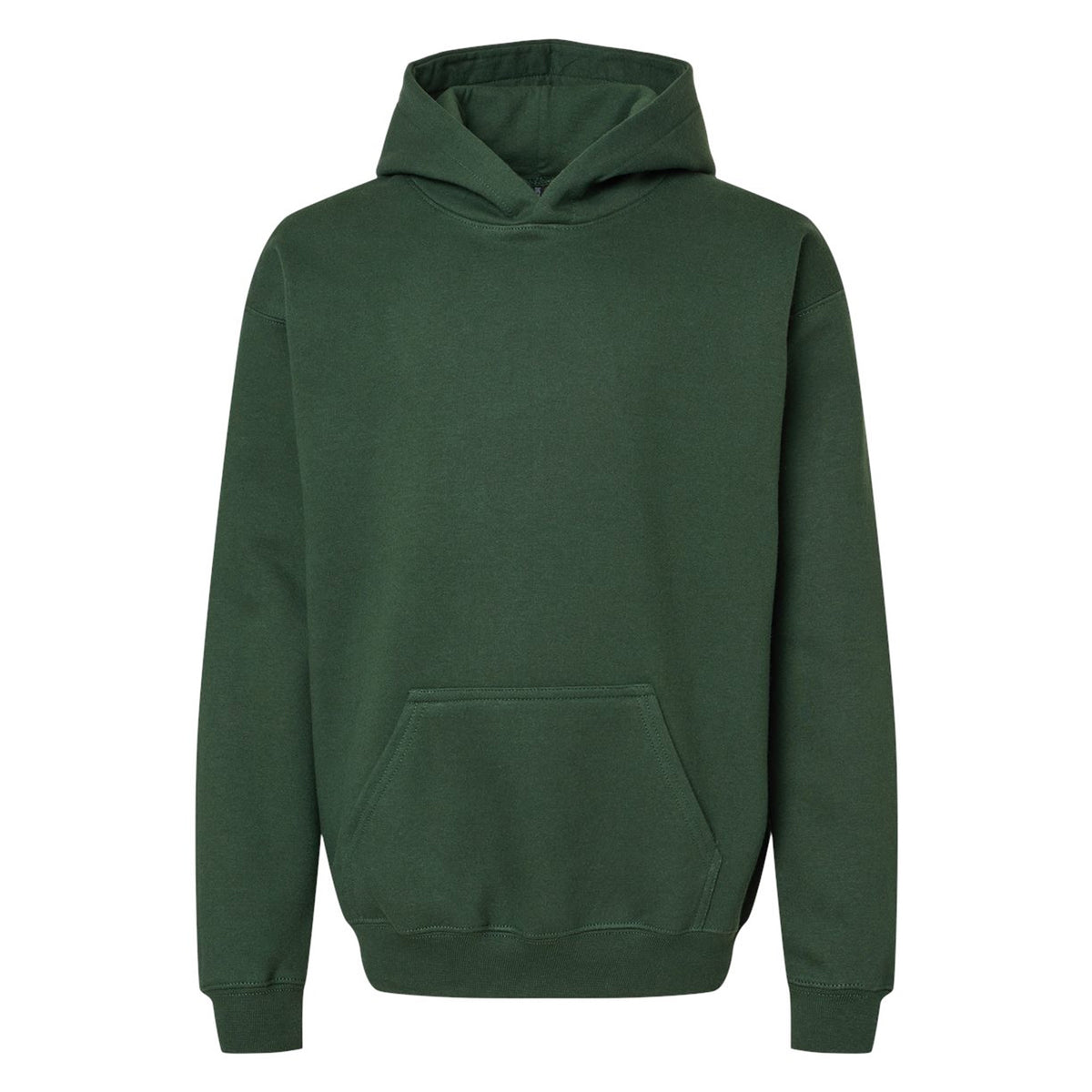 Forest Green - Front - Gildan Childrens-Kids Soft Midweight Hoodie