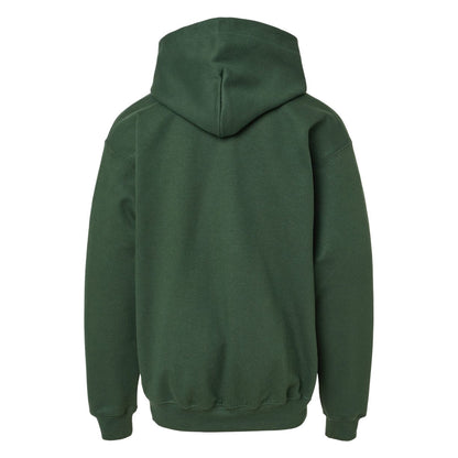 Forest Green - Back - Gildan Childrens-Kids Soft Midweight Hoodie