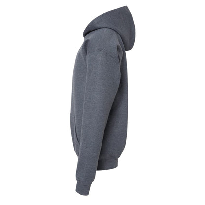 Dark Heather - Side - Gildan Childrens-Kids Soft Midweight Hoodie
