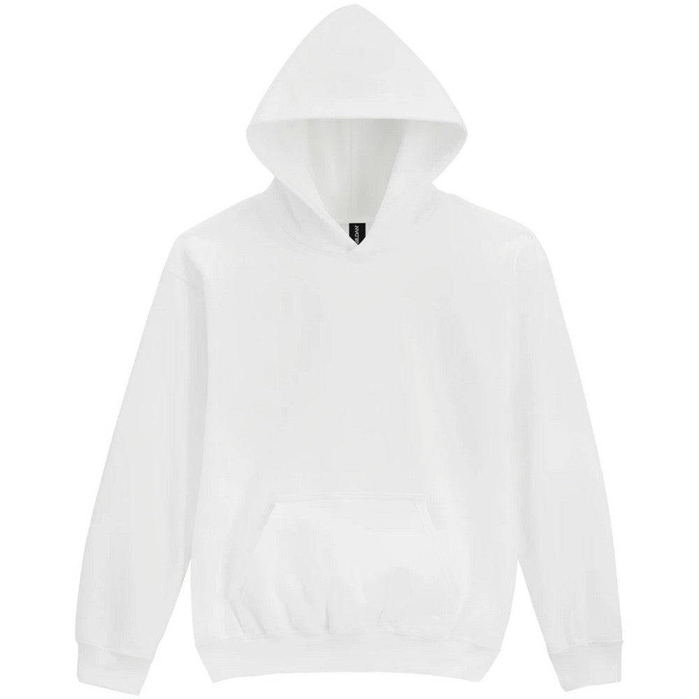 White - Front - Gildan Childrens-Kids Soft Midweight Hoodie