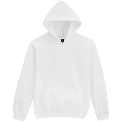 White - Front - Gildan Childrens-Kids Soft Midweight Hoodie