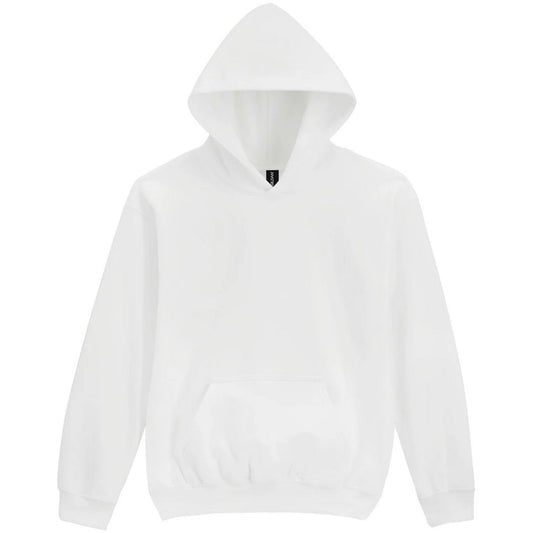 White - Front - Gildan Childrens-Kids Soft Midweight Hoodie