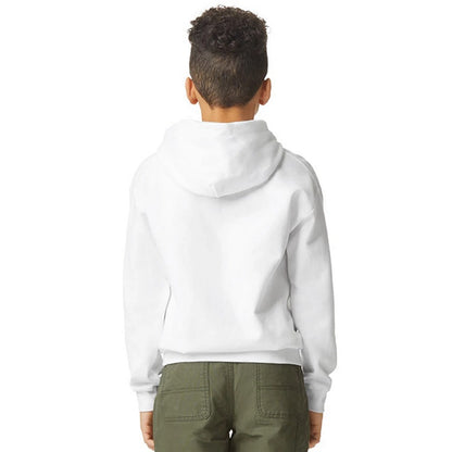 White - Back - Gildan Childrens-Kids Soft Midweight Hoodie