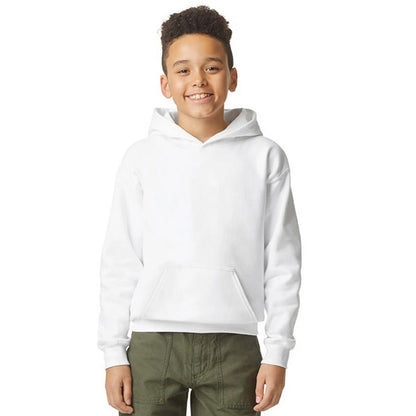 White - Lifestyle - Gildan Childrens-Kids Soft Midweight Hoodie