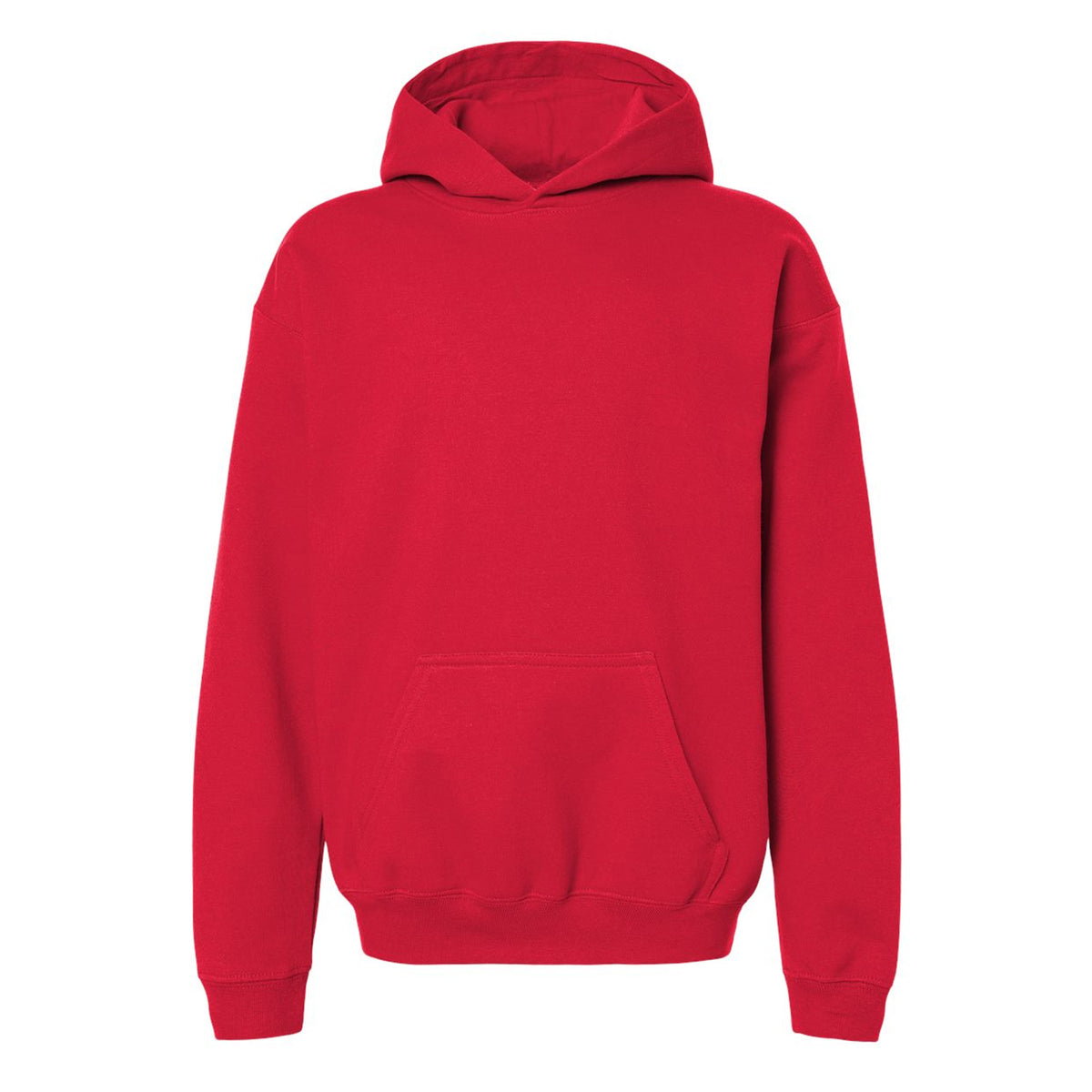Red - Front - Gildan Childrens-Kids Soft Midweight Hoodie