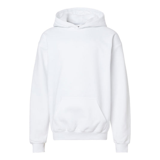 White - Front - Gildan Childrens-Kids Soft Midweight Hoodie