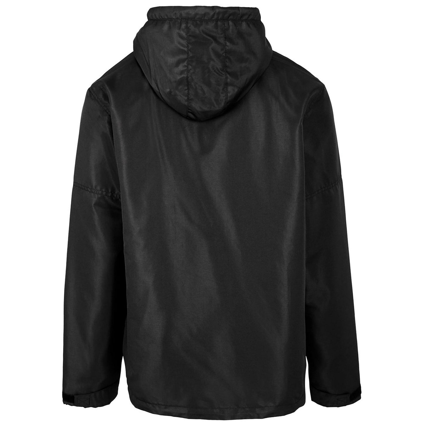 Black - Back - Build Your Brand Mens Summer Windbreaker