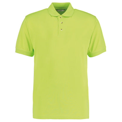 Lime - Front - Kustom Kit Mens Workwear Superwash 60C Polo Shirt