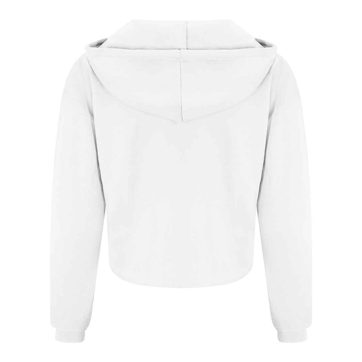 Arctic White - Back - Awdis Womens-Ladies Girlie Cropped Hoodie