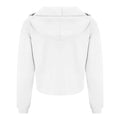 Arctic White - Back - Awdis Womens-Ladies Girlie Cropped Hoodie