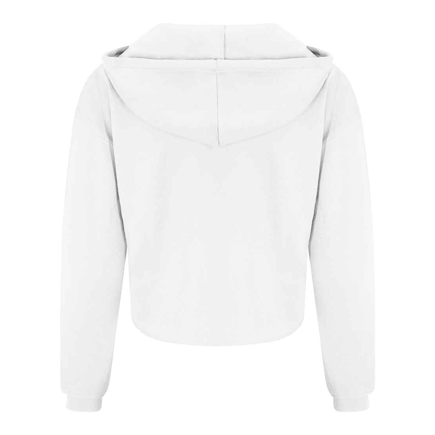 Arctic White - Back - Awdis Womens-Ladies Girlie Cropped Hoodie