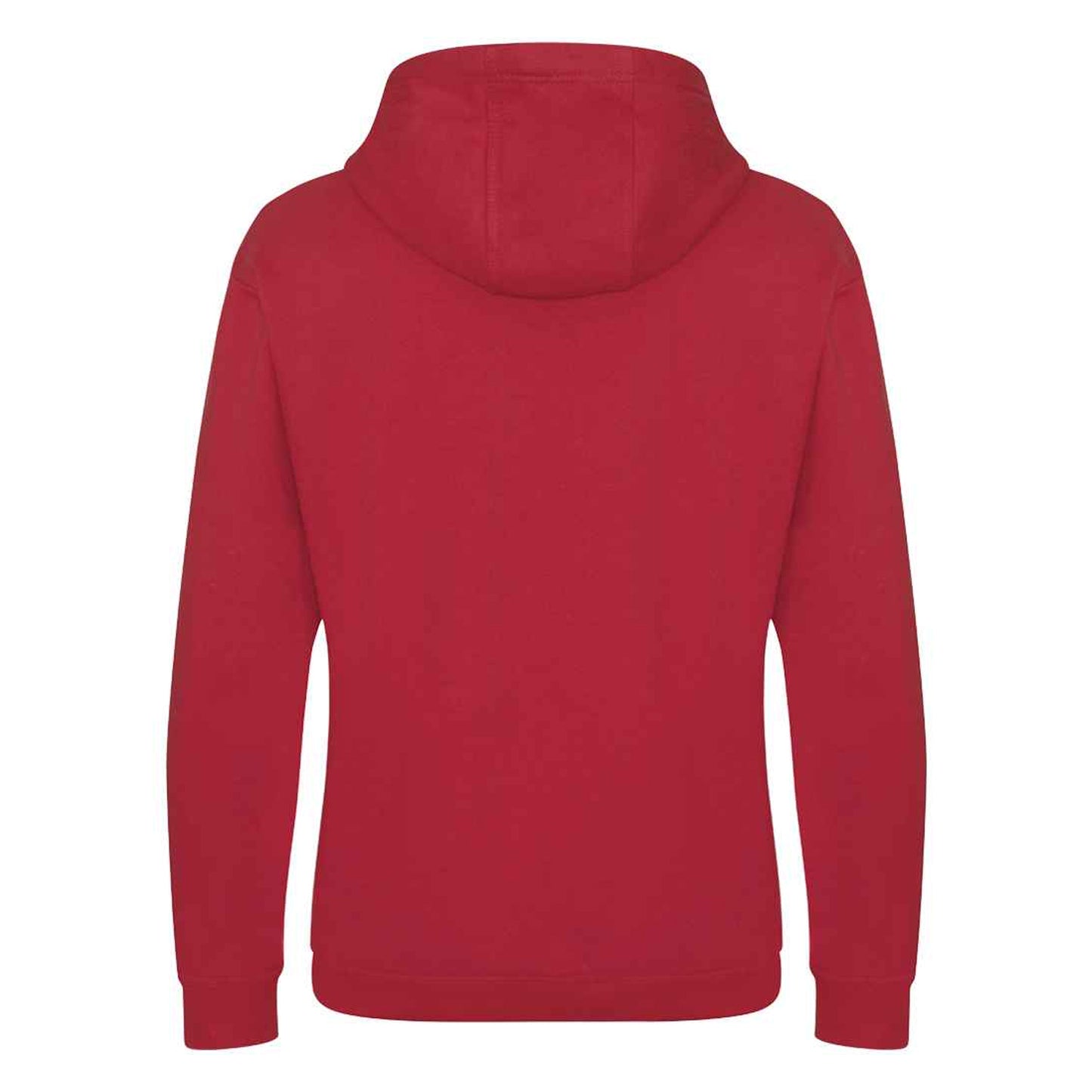 Fire Red - Back - Awdis Unisex Adult Heavyweight Hoodie