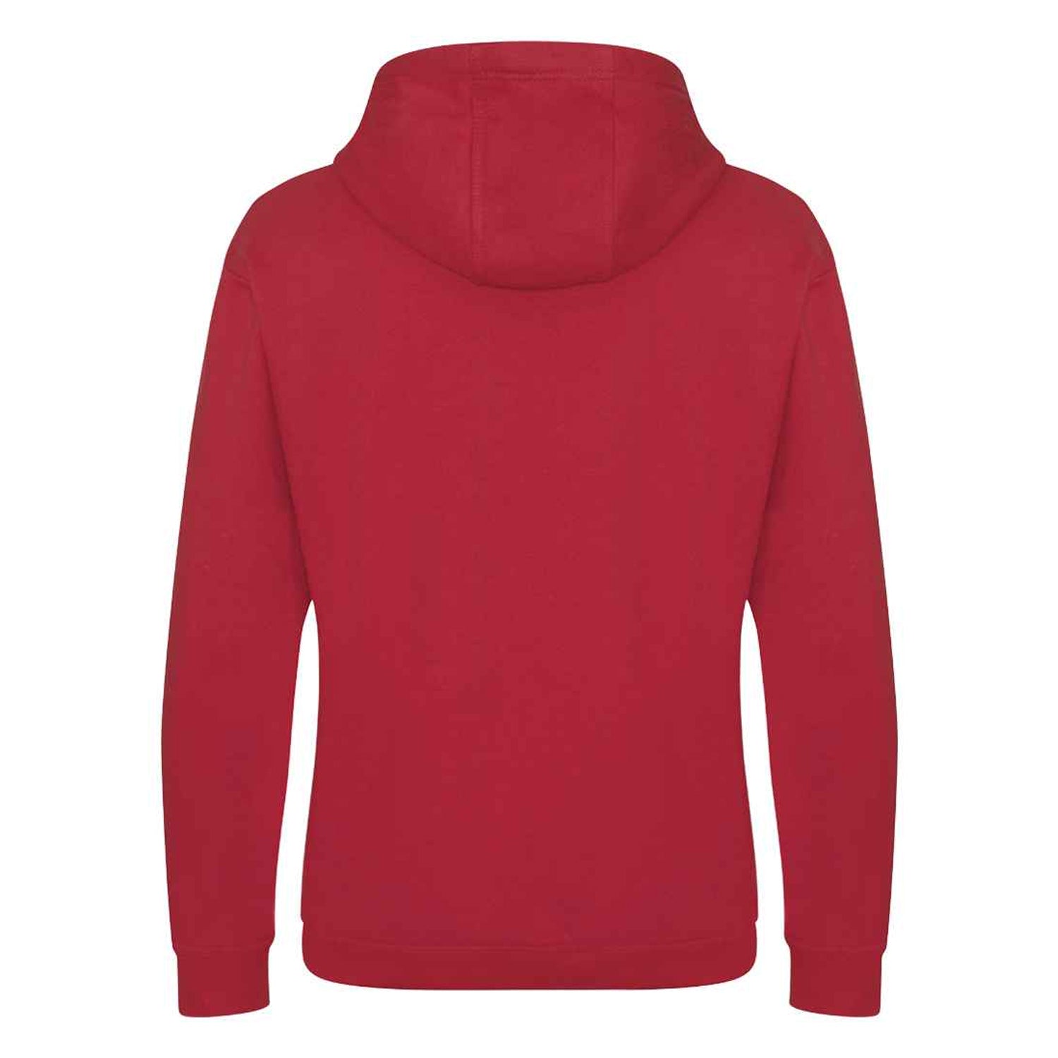 Fire Red - Back - Awdis Unisex Adult Heavyweight Hoodie