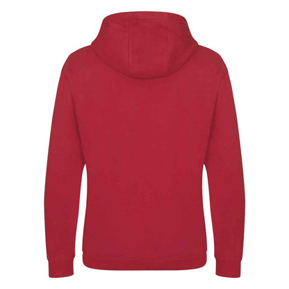 Fire Red - Back - Awdis Unisex Adult Heavyweight Hoodie