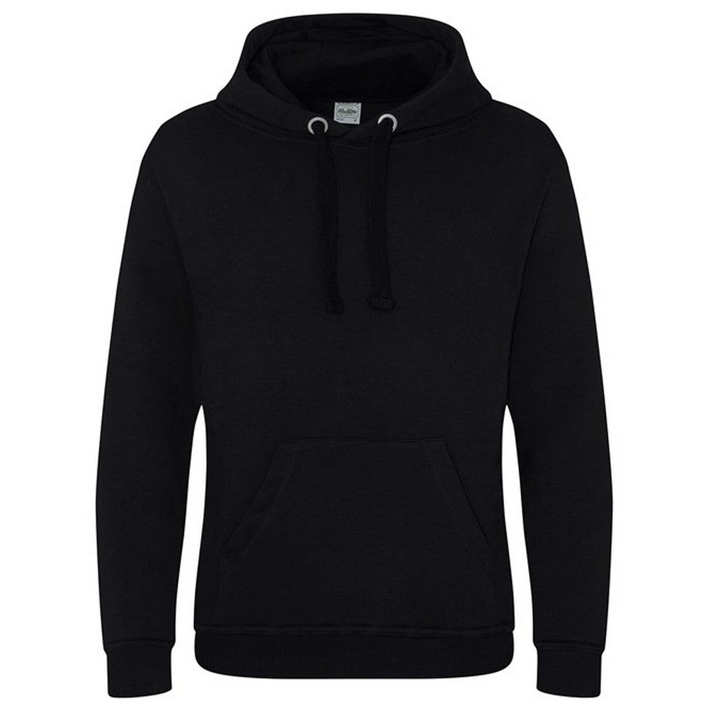 Jet Black - Front - Awdis Unisex Adult Heavyweight Hoodie