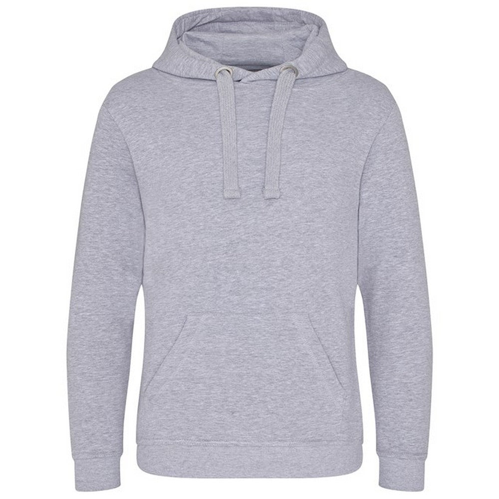 Heather Grey - Front - Awdis Unisex Adult Heavyweight Hoodie