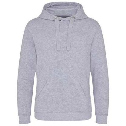 Heather Grey - Front - Awdis Unisex Adult Heavyweight Hoodie