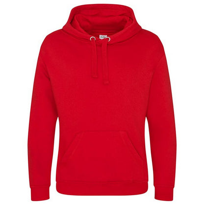 Fire Red - Front - Awdis Unisex Adult Heavyweight Hoodie