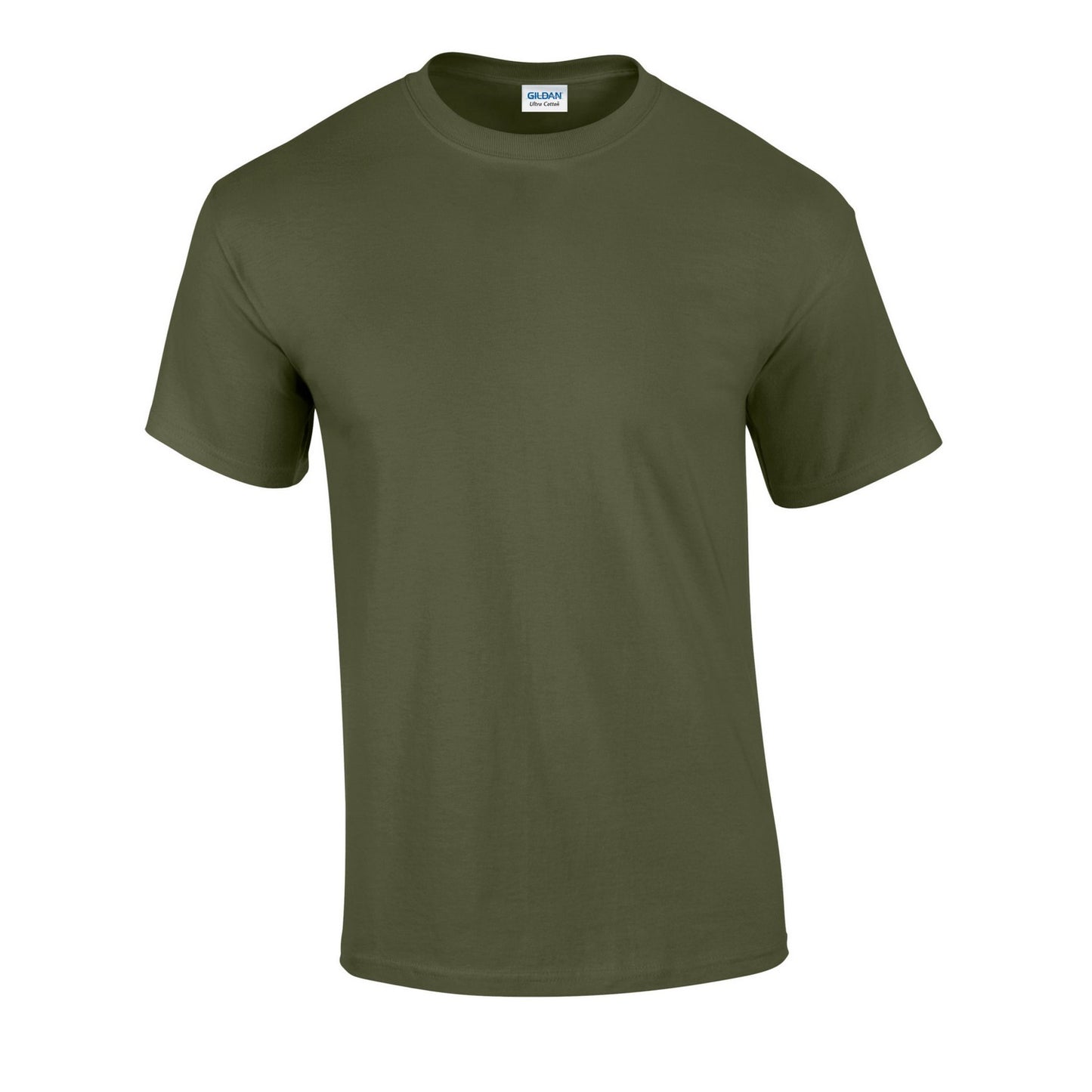 Military Green - Front - Gildan Unisex Adult Ultra Cotton T-Shirt