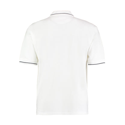 White-Navy - Back - Kustom Kit Mens St Mellion Classic Polo Shirt