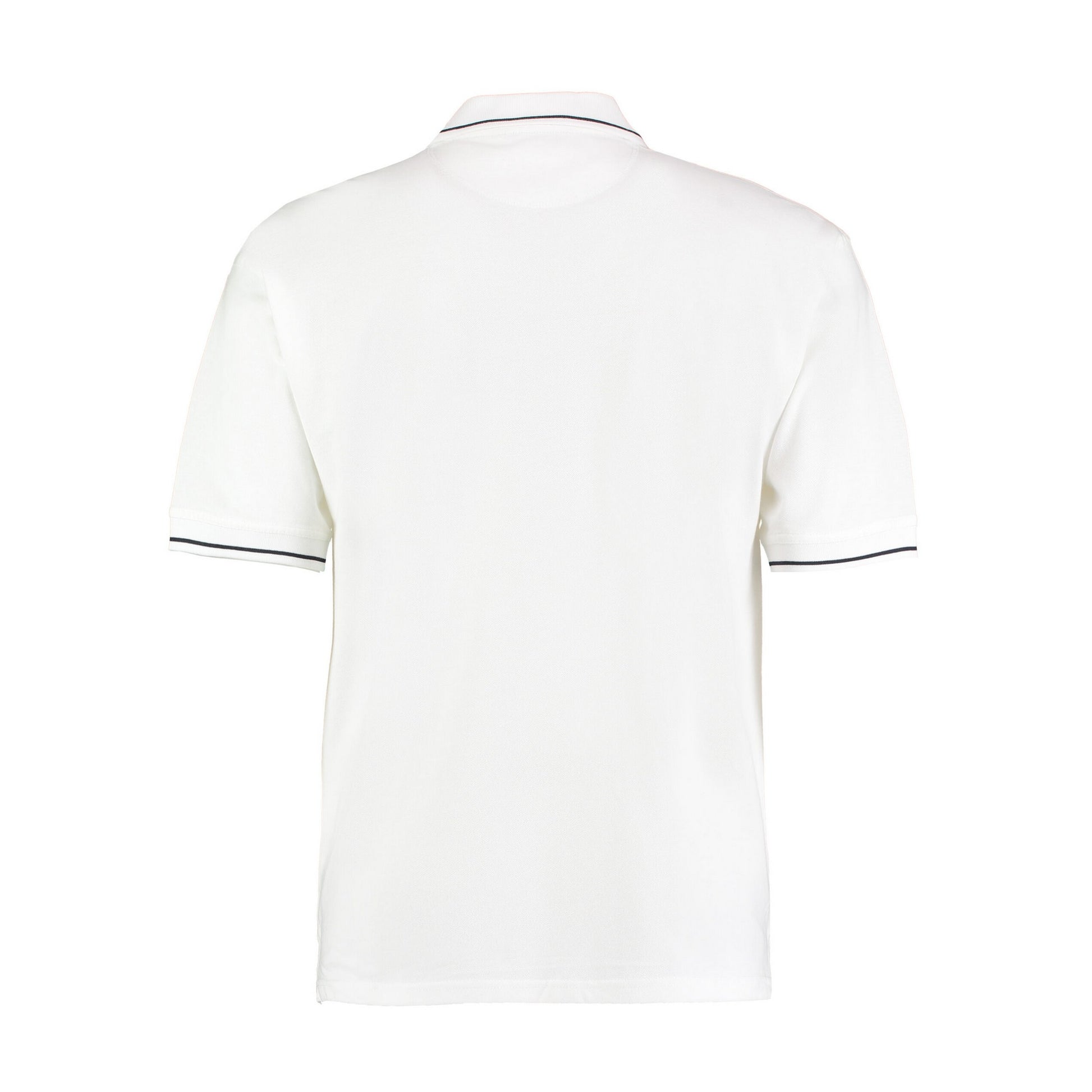 White-Navy - Back - Kustom Kit Mens St Mellion Classic Polo Shirt