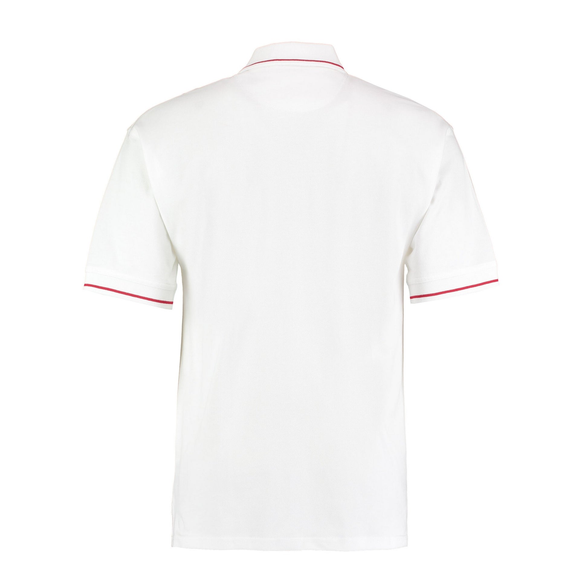 White-Red - Back - Kustom Kit Mens St Mellion Classic Polo Shirt