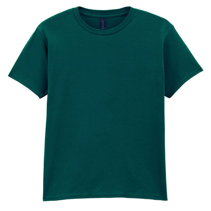 Fan Marine Green - Front - Gildan Childrens-Kids Softstyle Plain T-Shirt