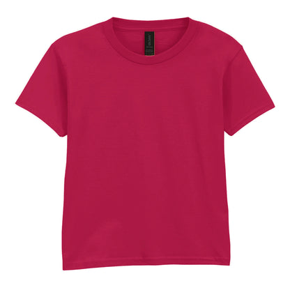 Cardinal Red - Front - Gildan Childrens-Kids Softstyle Plain T-Shirt