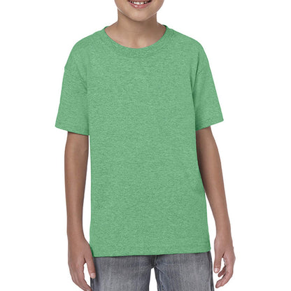 Irish Green - Front - Gildan Childrens-Kids Softstyle Plain T-Shirt