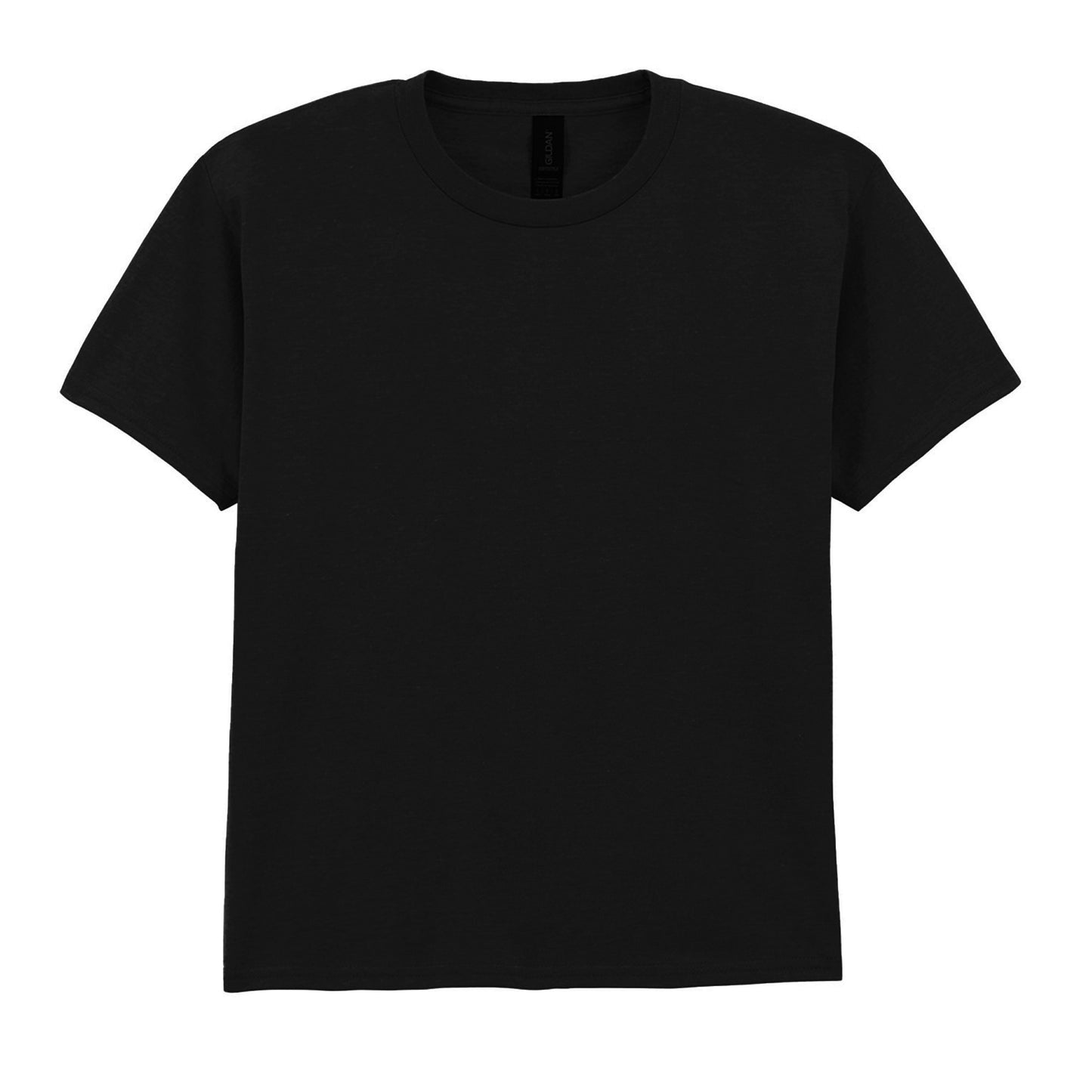 Black - Front - Gildan Childrens-Kids Softstyle Plain T-Shirt
