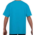 Sapphire - Back - Gildan Childrens-Kids Softstyle Plain T-Shirt